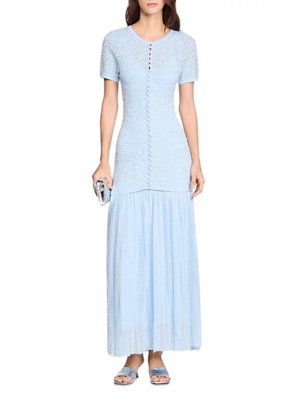 Levana Beaded Knit Maxi Dress
